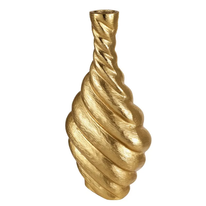 Symfora Aluminium Vase - Gold media 6