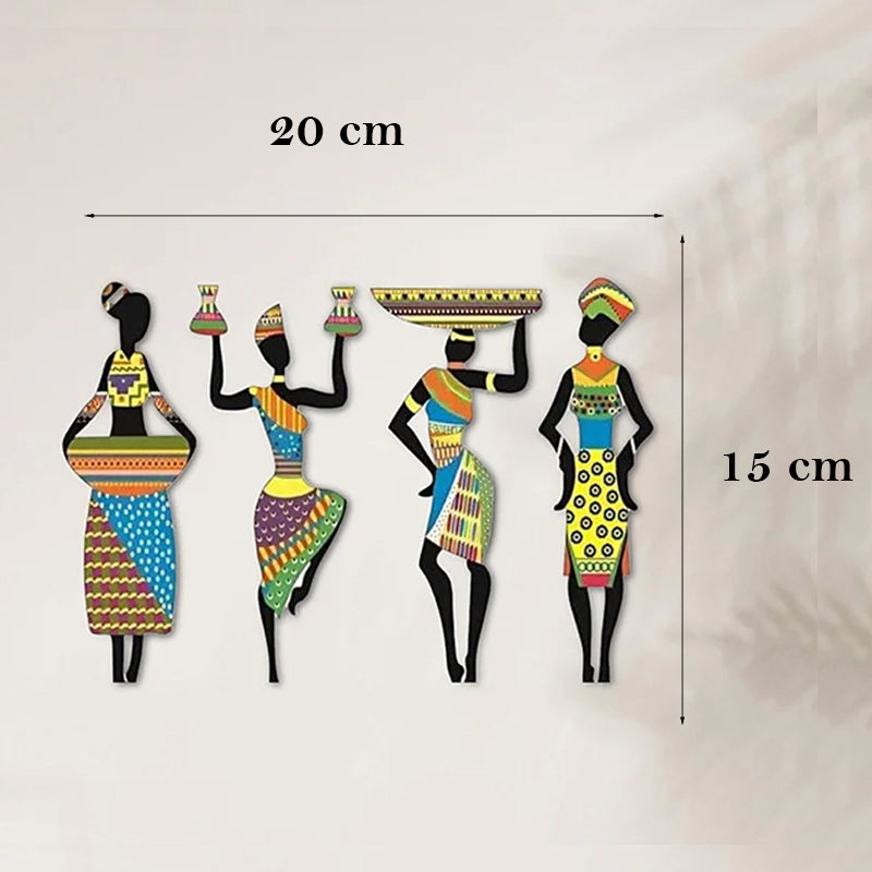 Tribal Twisto MDF Wall Accent - Set Of Four media 6