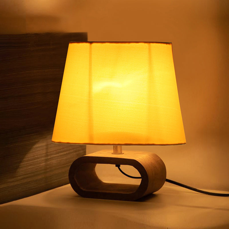 Adagio Wooden Table Lamp - Yellow,Brown