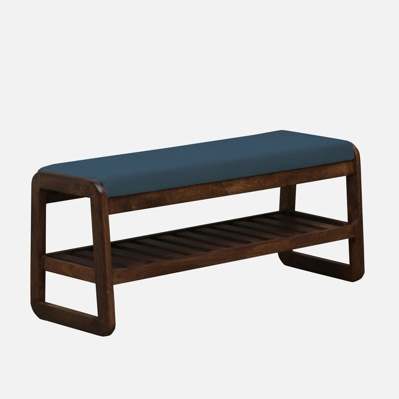 Tread Mango Wood Shoe Rack - Blue media 4