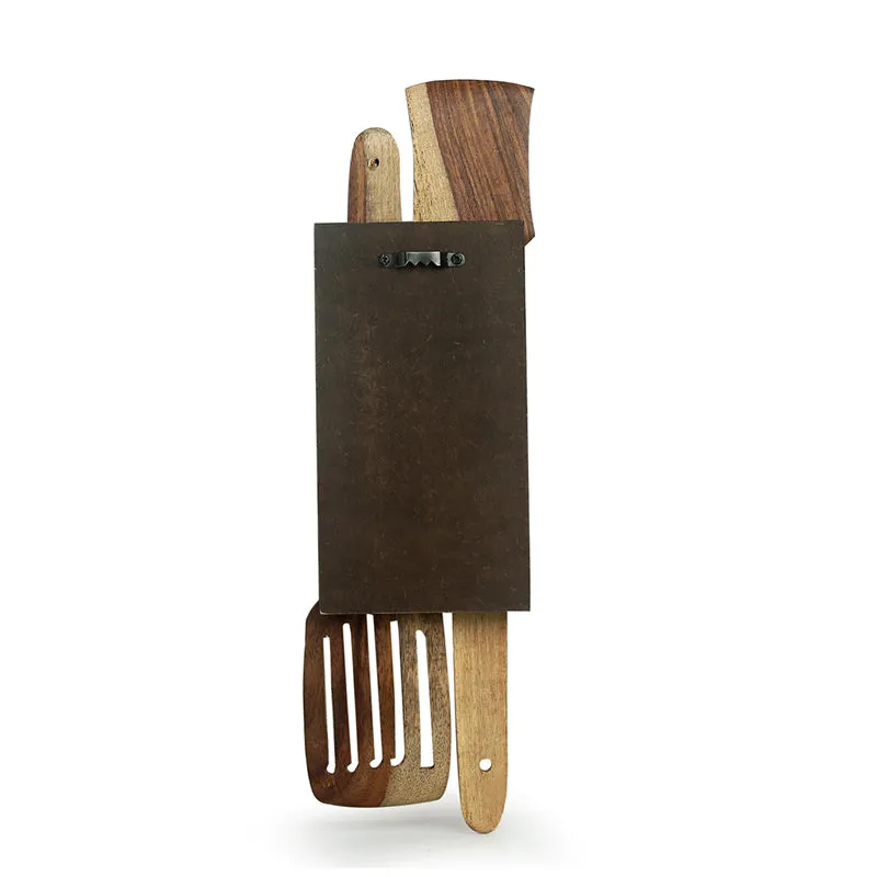 Spice Spatula Mango Wood Wall Accent media 3