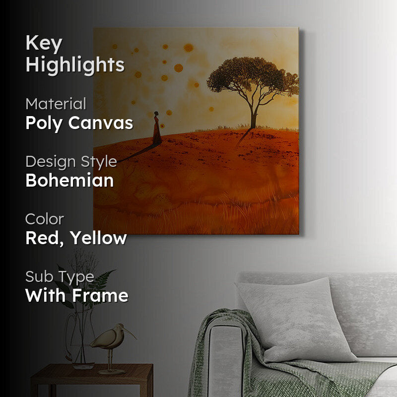 Solitude In Sunset Wall Painting media 2