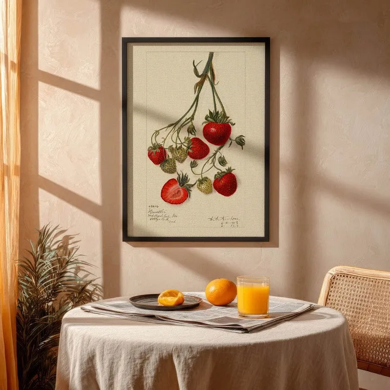 Sweet Citrus Archival Canvas Wall Art - Black media 4