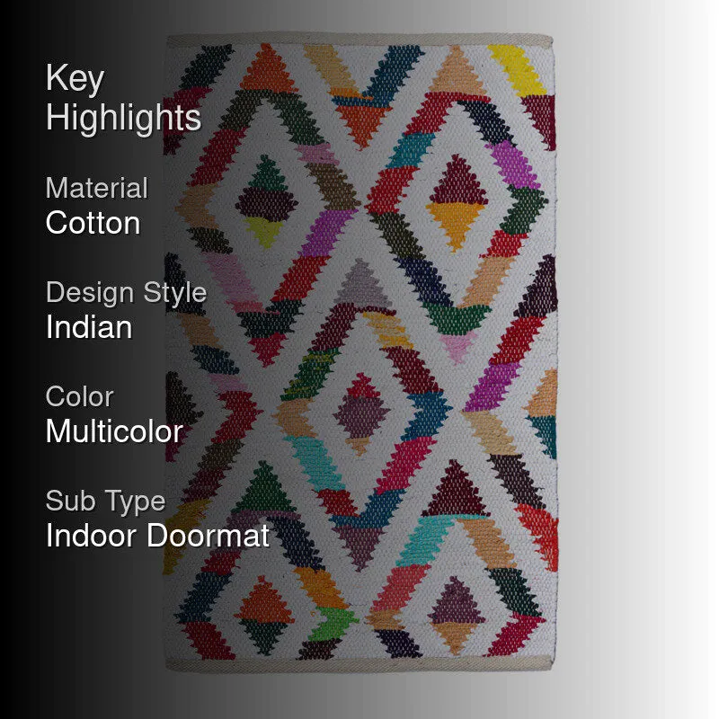 Orvyn Cotton Door Mats - Multicolor media 2