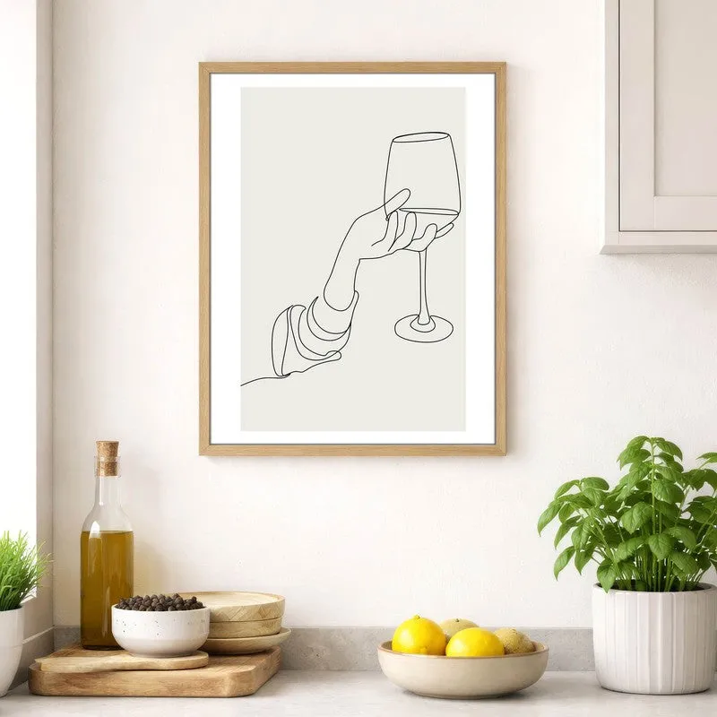 Tropical Tonic Archival Canvas Wall Art - Brown media 4