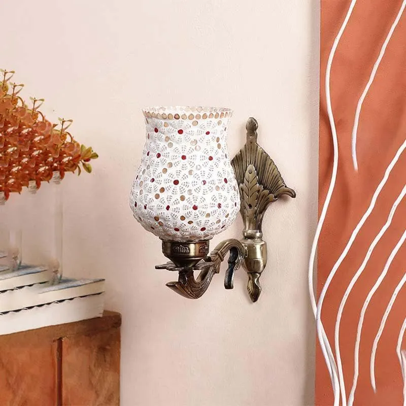 Bagh Mosaic Glass & Metal Wall Lamp media 4