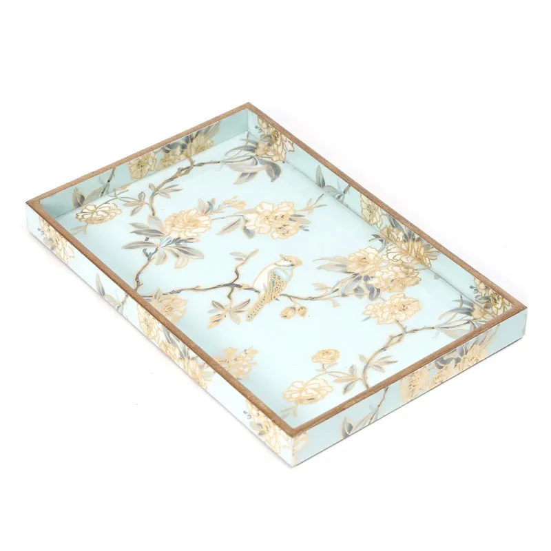 Ebna Floral Serving Tray - Set Of Three media 4
