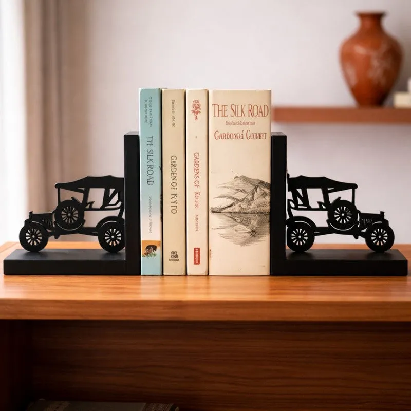 Wheelhold Wooden Book End - Set of Two media 4