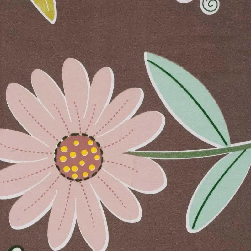 Wildflower Wonder Fitted Microfiber Bedsheet - 300 GSM media 5