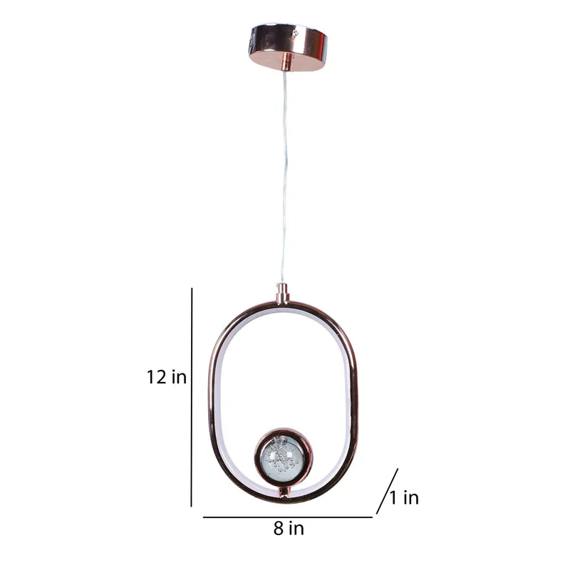 Hailera Iron Ceiling Lamp - Oval media 11