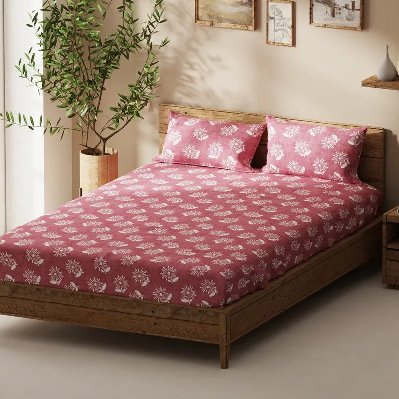 Myden Bedsheet (Red) - 115 GSM media 1