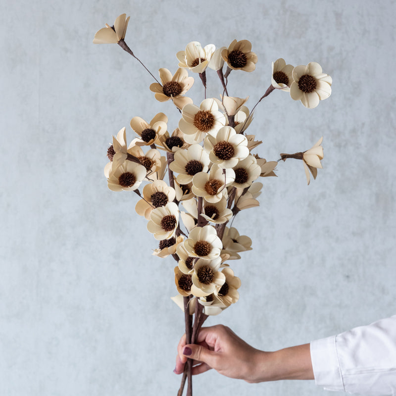 Kestra Handmade Dried Sun Flower Flower Stick - Set Of Five media 5