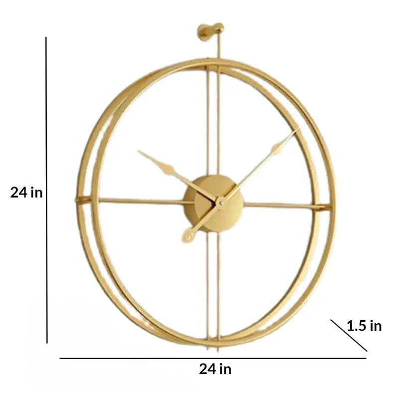 Aurum Lumire Metal Analog Wall clock media 5