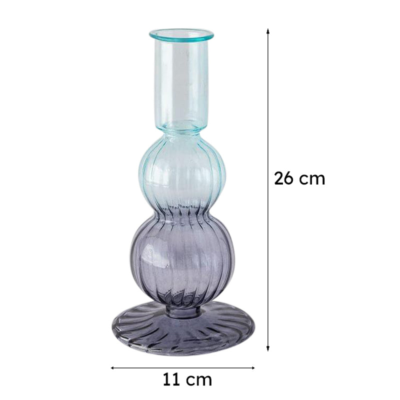 Amari Glass Candle Holders - Set of Two media 7