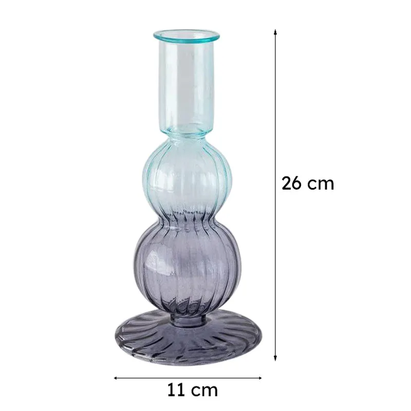 Amari Glass Candle Holders - Set of Two media 7