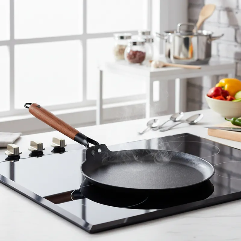 Bergner Odin Iron Dosa Tawa With Wooden Handle - 28 cm media 1