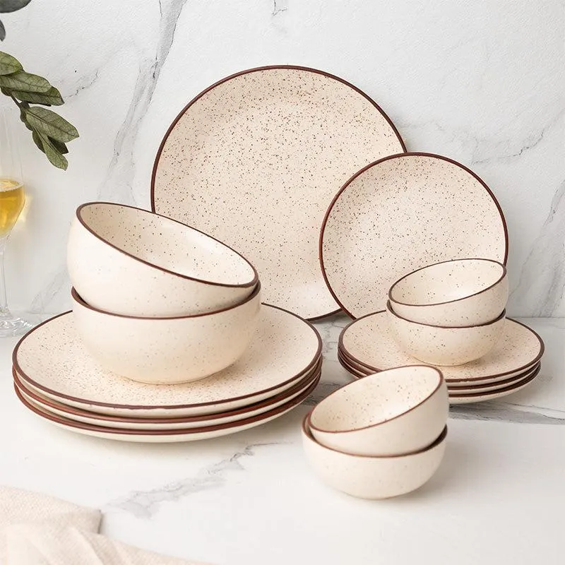 Kestha Dinnerware (Beige) - 14 Piece Set media 1