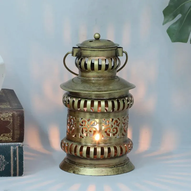Hanging Lantern Glow Iron Tealight Candle Holder media 4