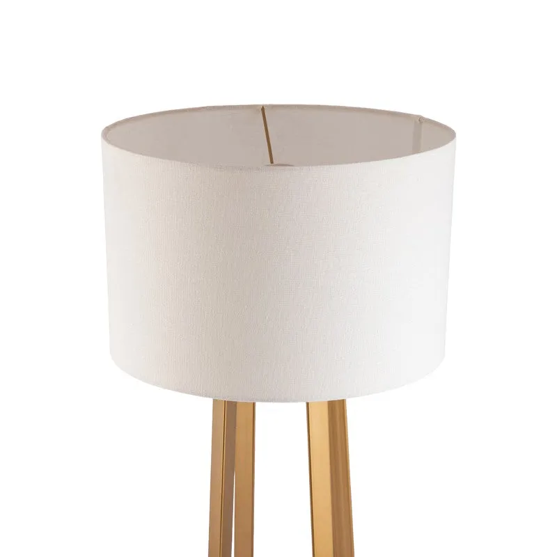 AarviDecor Dalton Accent Metal Floor Lamp - White media 5