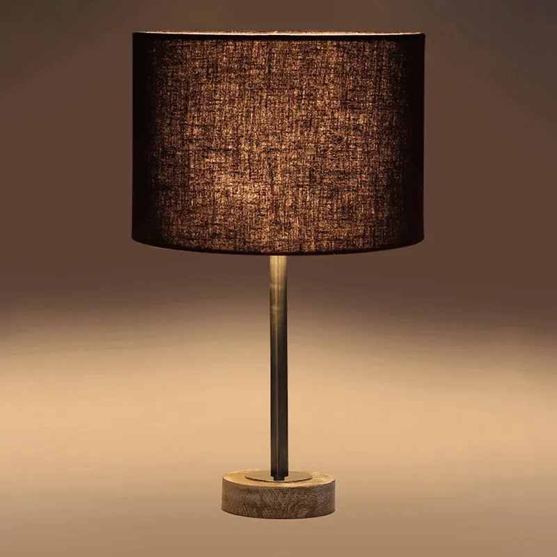 Cotin I Rodin Wooden Table Lamp - Black,Silver,White media 6