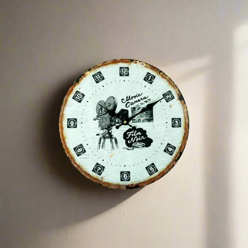 Music Camera Analog Wall Clock media 4