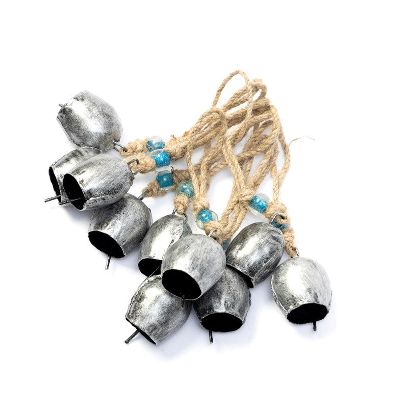 Aura Decorative Hanging Bell (Silver) - Set Of Ten media 6