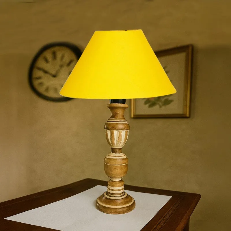 Zenrae Dusk Wooden Table Lamp - Yellow media 4