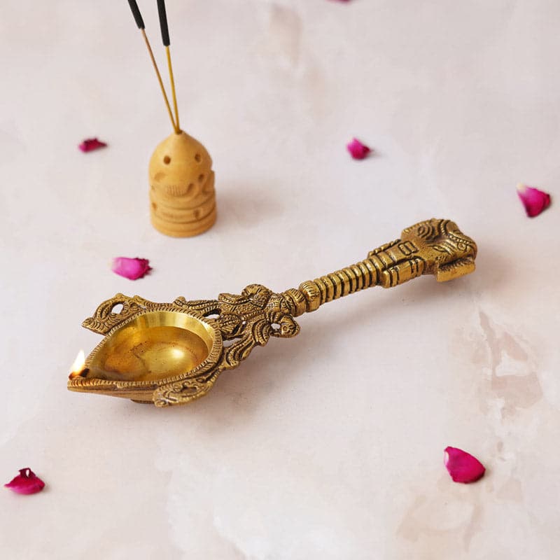 Kripa Ethnic Diya With Handle