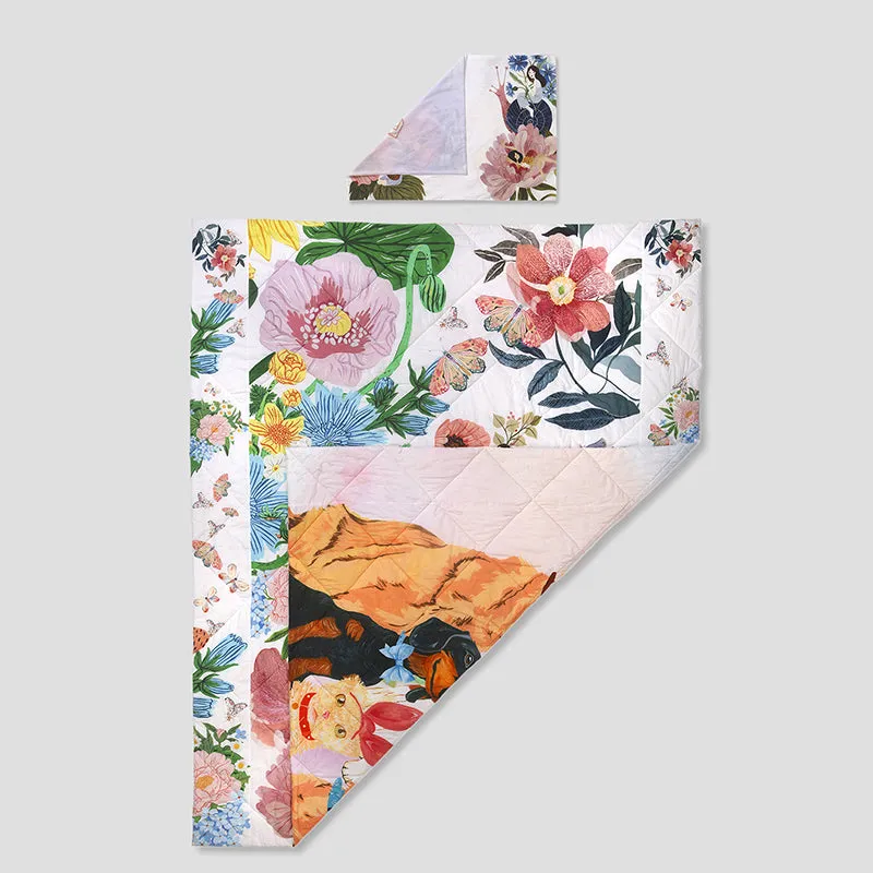 Floral Siesta Reversible Cotton Comforter - 480 GSM media 8