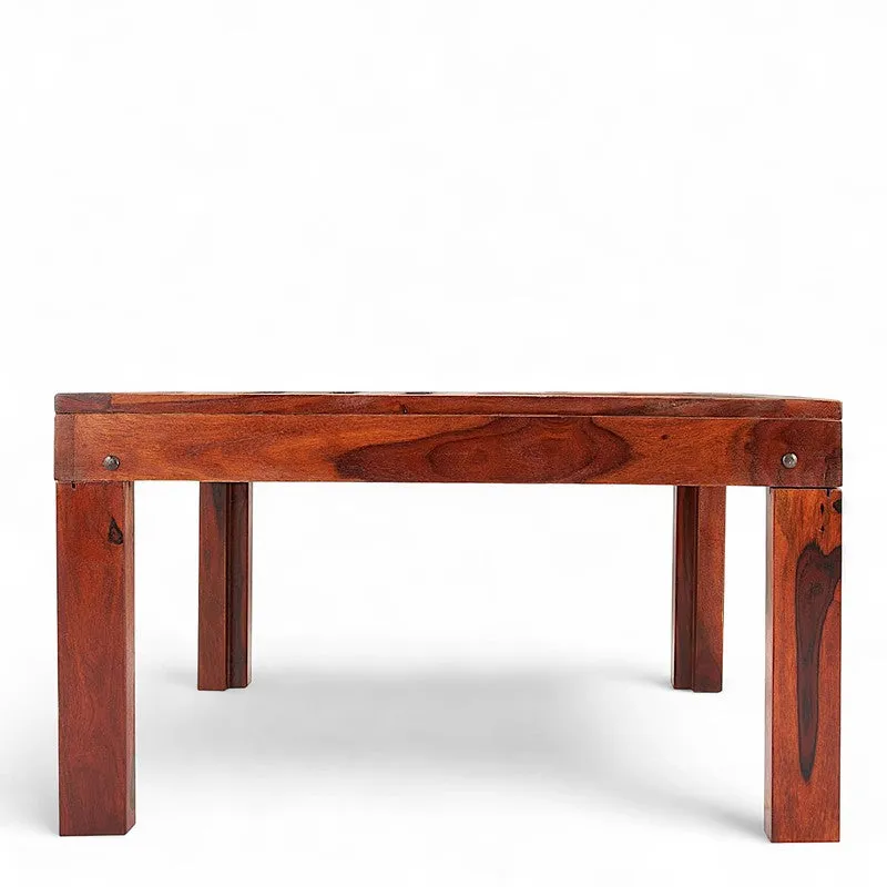 Nervon Sheesham Wooden Center Table - Rich Brown media 6