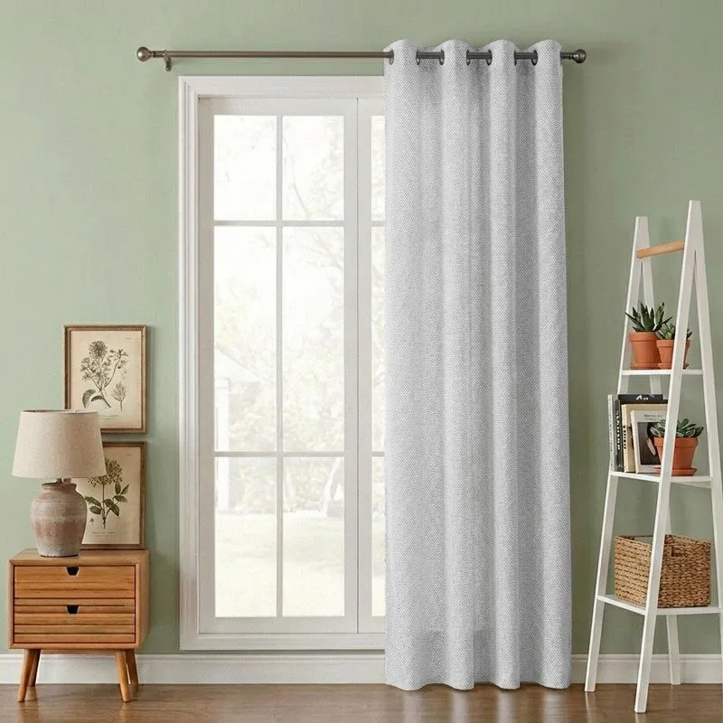 Form Ease Cotton Room Darkening Curtains - Grey media 1