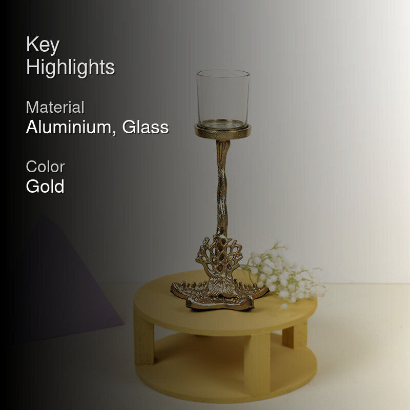 Regalia Charm Candle Holder - Gold media 2