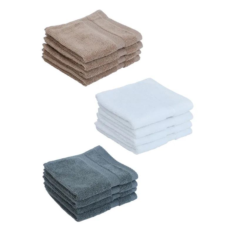 Serene Miorah Face Towel (Blue,White,Beige) - Set of Twelve media 4
