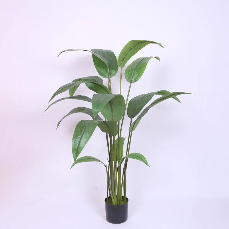 Exotic Bird of Paradise Artificial Plant With Black Plastic Pot media 4
