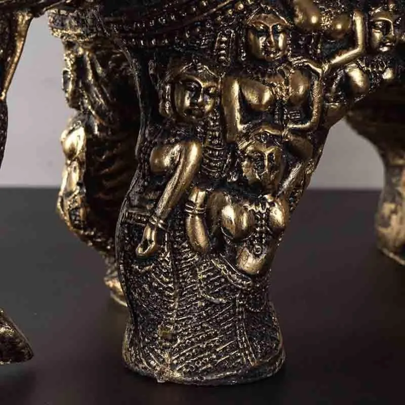 Khajuraho Carved Table Decor media 4