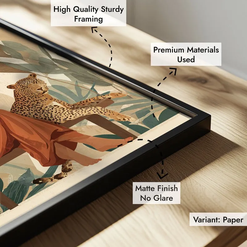 Elowen Canvas Wall Painting With Black Frame media 8