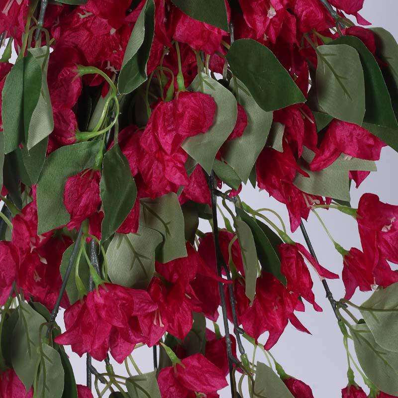 Faux Lush Hanging Bougainvillea - Pink - 2.5 Feet media 5