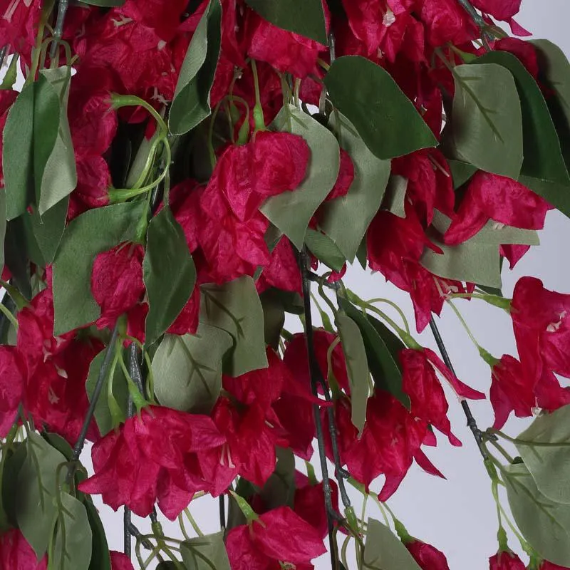 Faux Lush Hanging Bougainvillea - Pink - 2.5 Feet media 5