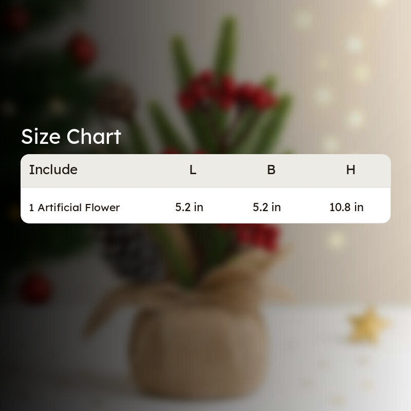 Evergreen Berry Festive Decor Artificial Flower media 6