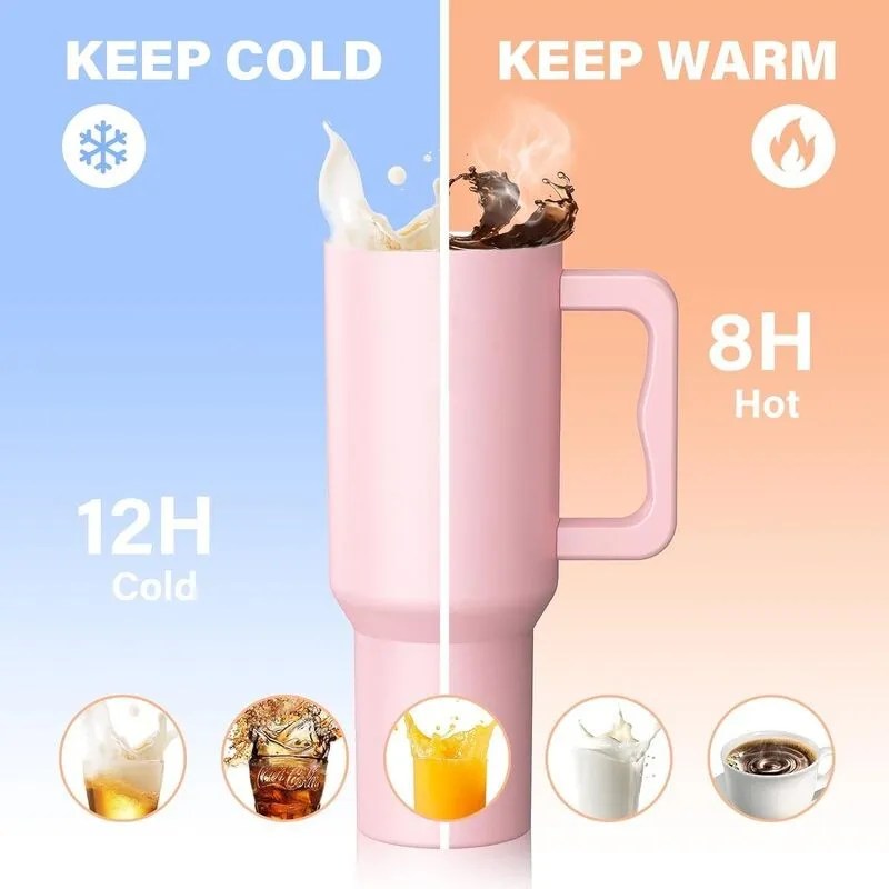 Hydra Boost Stainless Steel Tumbler (1200 ML) - Pink media 5