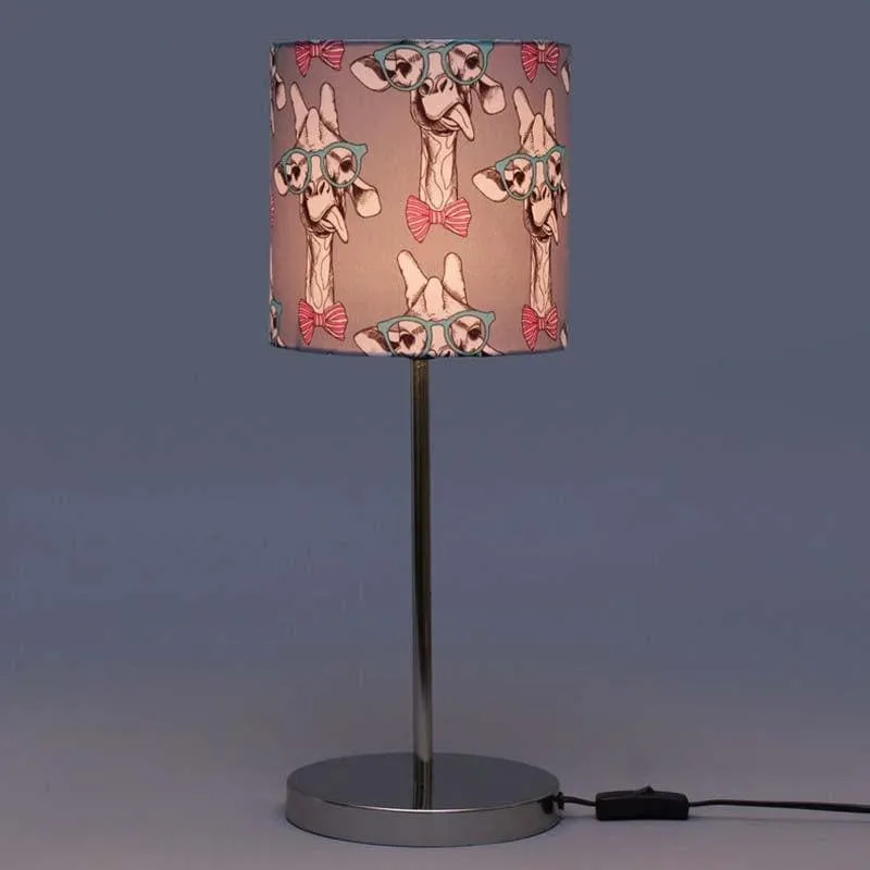 The Cheeky Wooden Fabric Table Lamp - Multicolor media 4