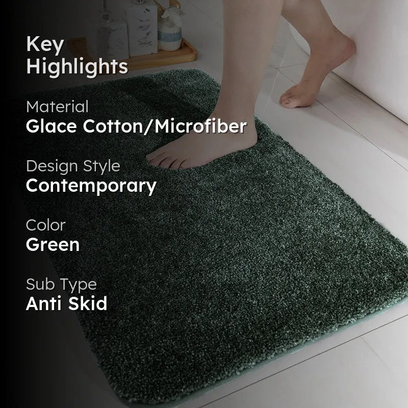 Nuo Luxe Bath Mat - Forest Green media 2