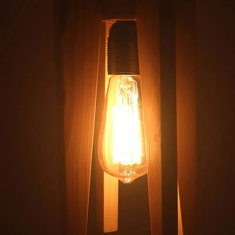 Lancel Single Wooden Ceiling Lamp media 6