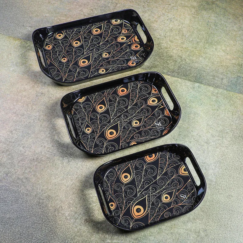 Acantha Melamine Serving Tray - Set Of Three media 4
