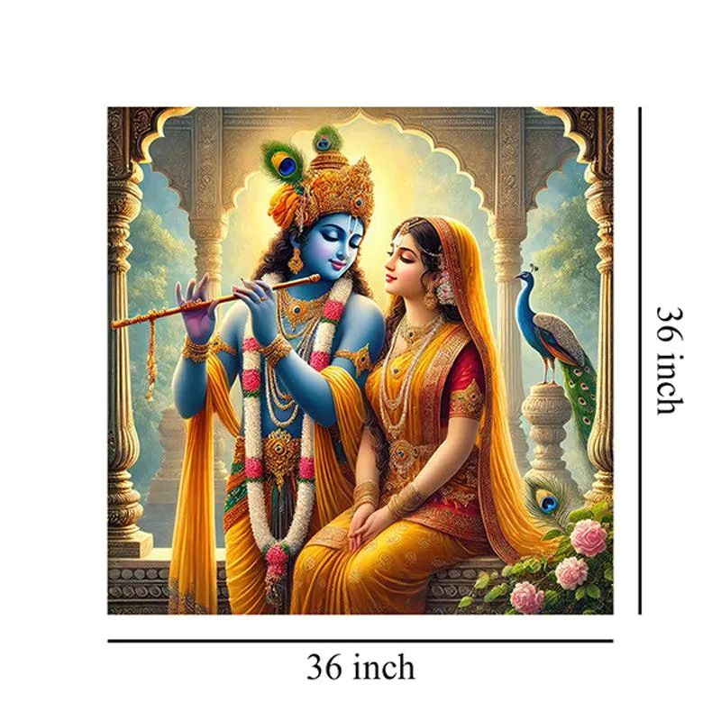 RadhaKrishn Wall Painting media 8