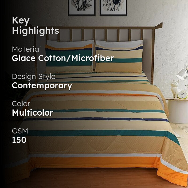 Strata Luxe Geometric Comforter - 150 GSM media 2