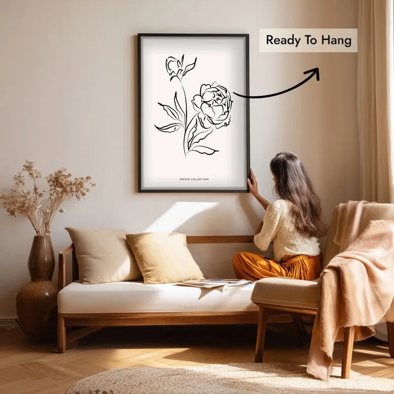 Petalum Canvas Wall Painting With Black Frame media 7