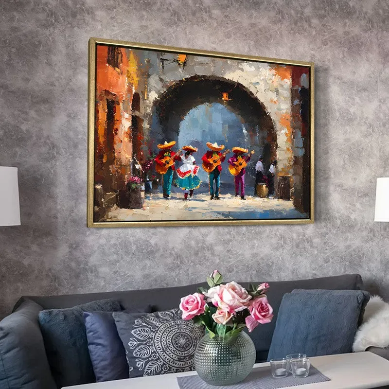 Rustic Serenade Canvas Wall Painting With Frame media 6