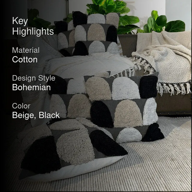 Stone Weft Tufted Cushion Cover Set - Set Of Five media 2