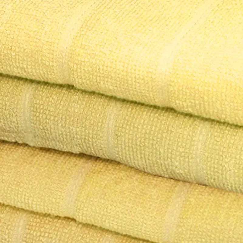 Sarda Bath Towel (Yellow) - Set Of Four media 4